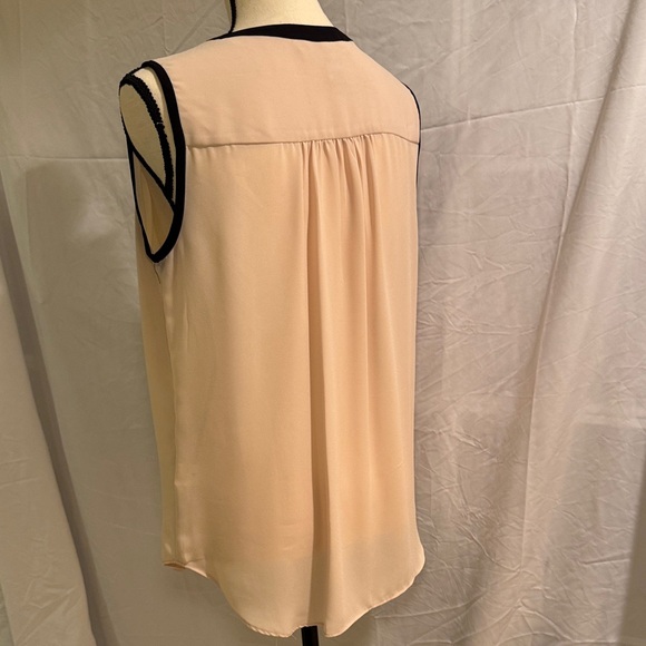 Max Studio Cream Blouse with Black Accents - Picture 7 of 12